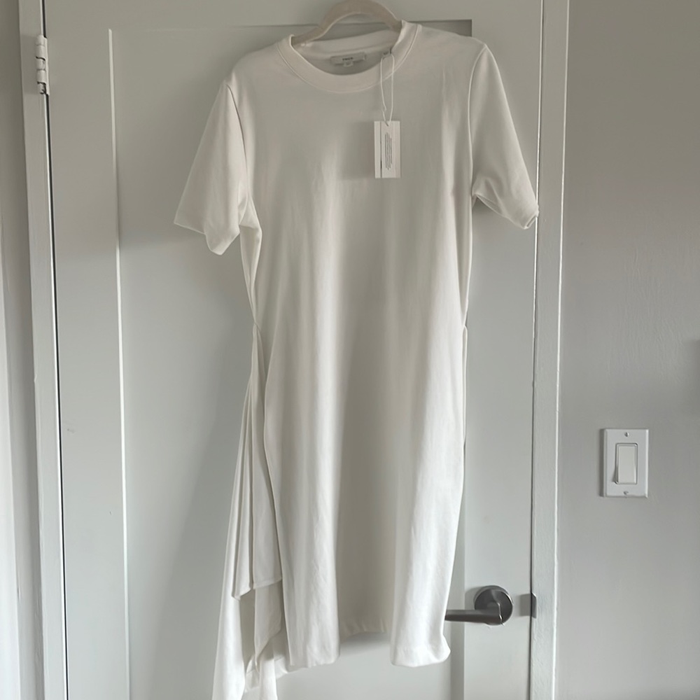Vince white short sleeve side tie dress - Picture 3 of 3